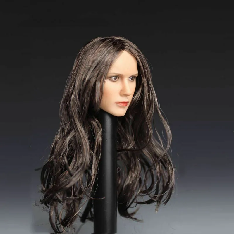 

1/6 Long Hair Female Soldier Head Sculpt Soldier Head Carving Fit 12'' Action Figure Body