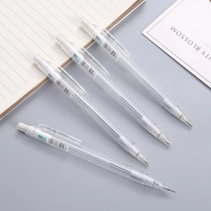1 шт. 0 7 мм матовый прозрачный белый механический карандаш без содержания свинца и