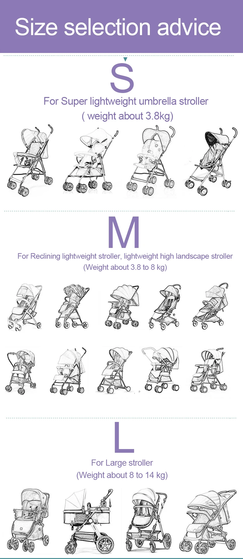 Universal Baby Stroller Accessories Rain Cover and Waterproof Stroller Cover Snow Protection Winter Accessories for Stroller