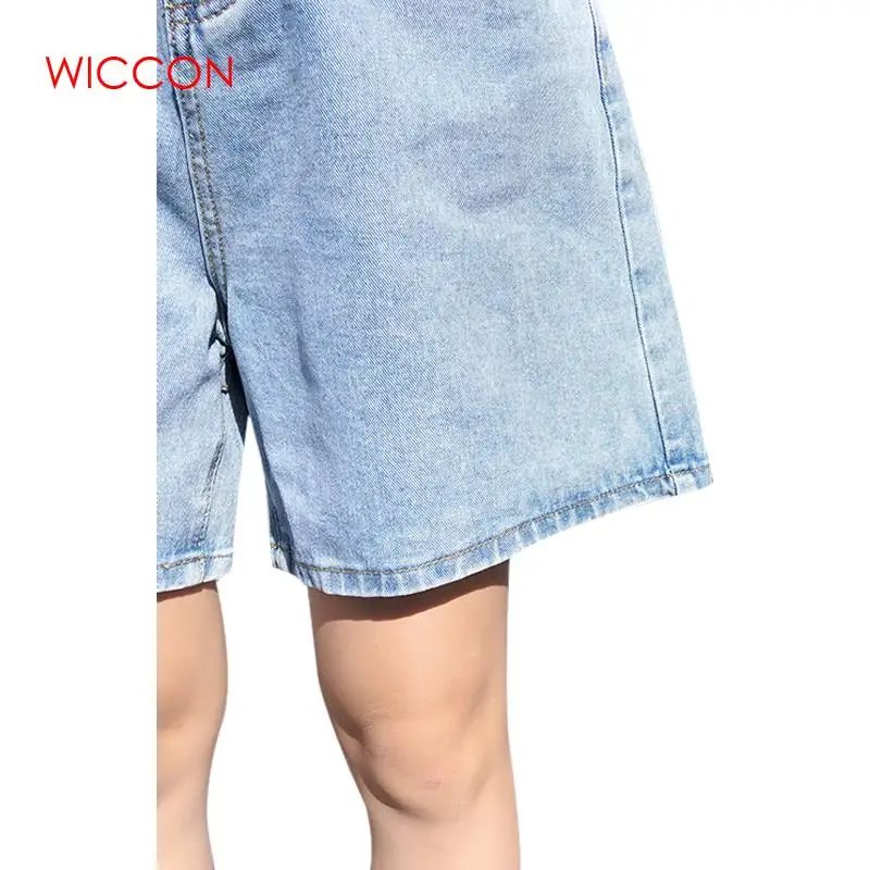 Женские джинсовые шорты с высокой талией новые корейские Ретро женские летние