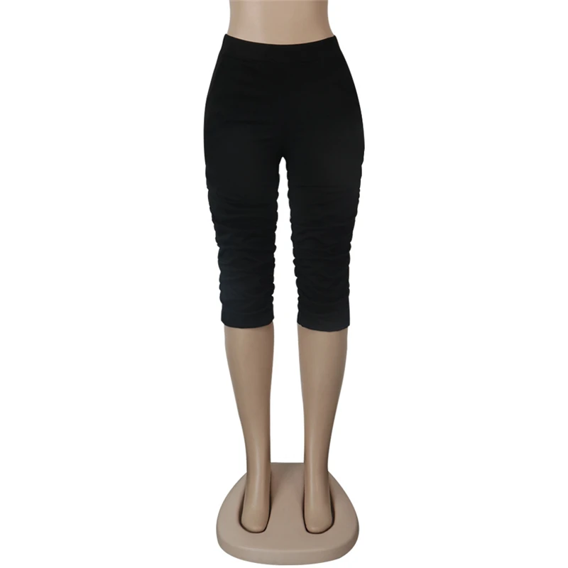 Женские Брюки-Капри с рюшами летние спортивные штаны джоггеры | Женская одежда