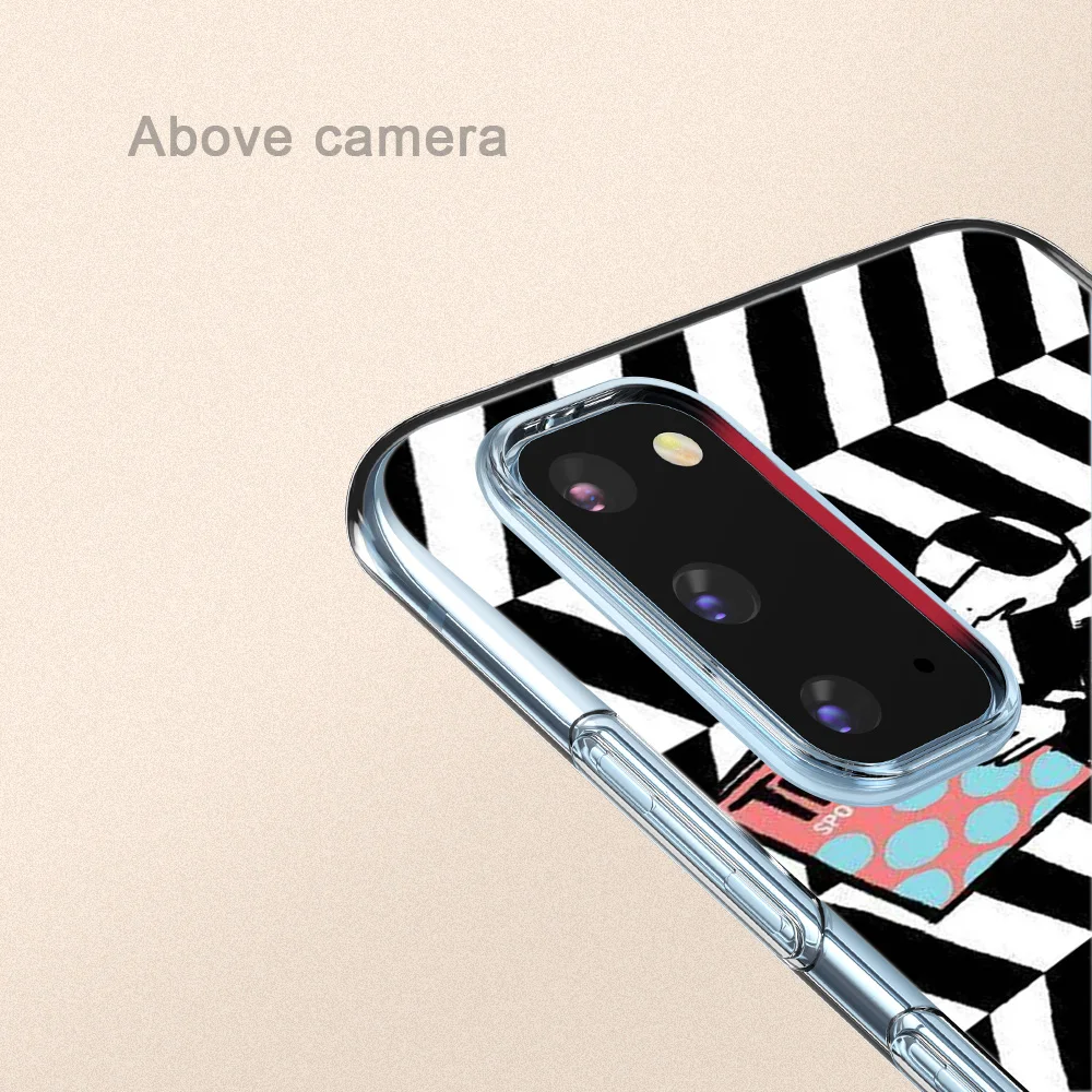 

Black white grid Case for Samsung Galaxy A51 S20 A71 A50 A70 S10 S10e S9 S8 S7 A40 A30 NOTE 20 10 9 8 Ultra Plus Lite Silicone