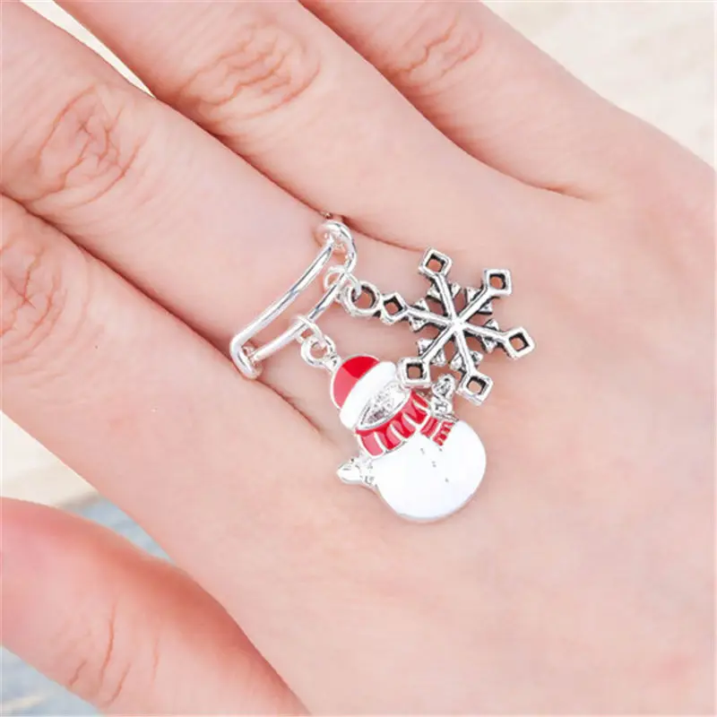 Расширяемые кольца двойное кольцо из меди и цинкового сплава рождественское