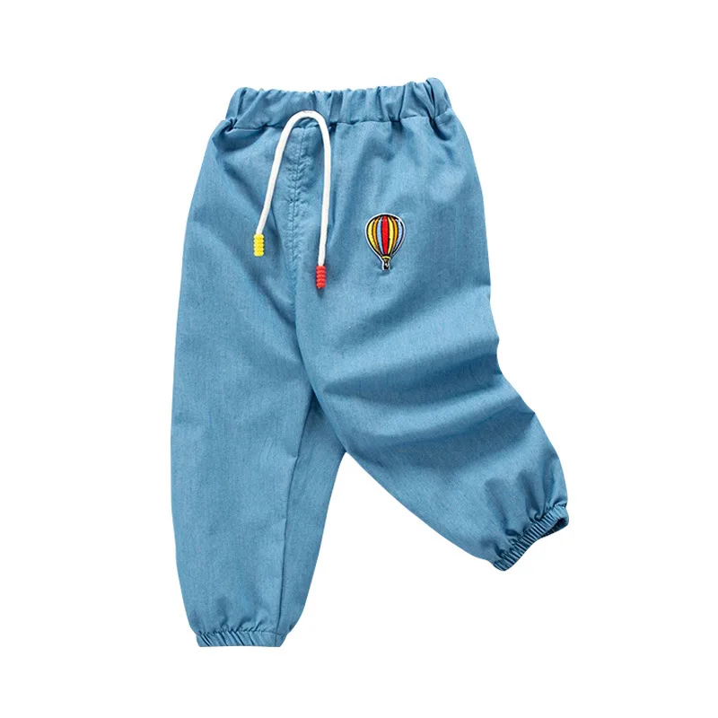 Джинсы для маленьких девочек летние детские леггинсы НОВАЯ тонкая одежда