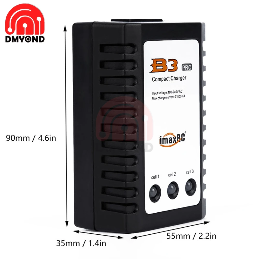 AC100V-240V EU/US Plug Balanced Battery Charger IMaxRC IMax B3 Pro Compact 2S 3S Lipo for RC Helicopter | Инструменты