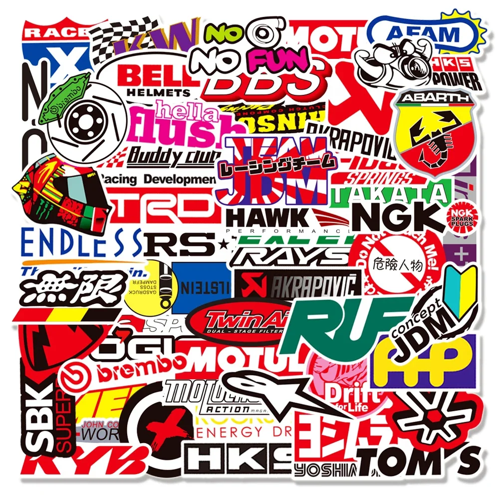 Стикеры JDM для модификации гоночных автомобилей граффити мотоцикла велосипеда