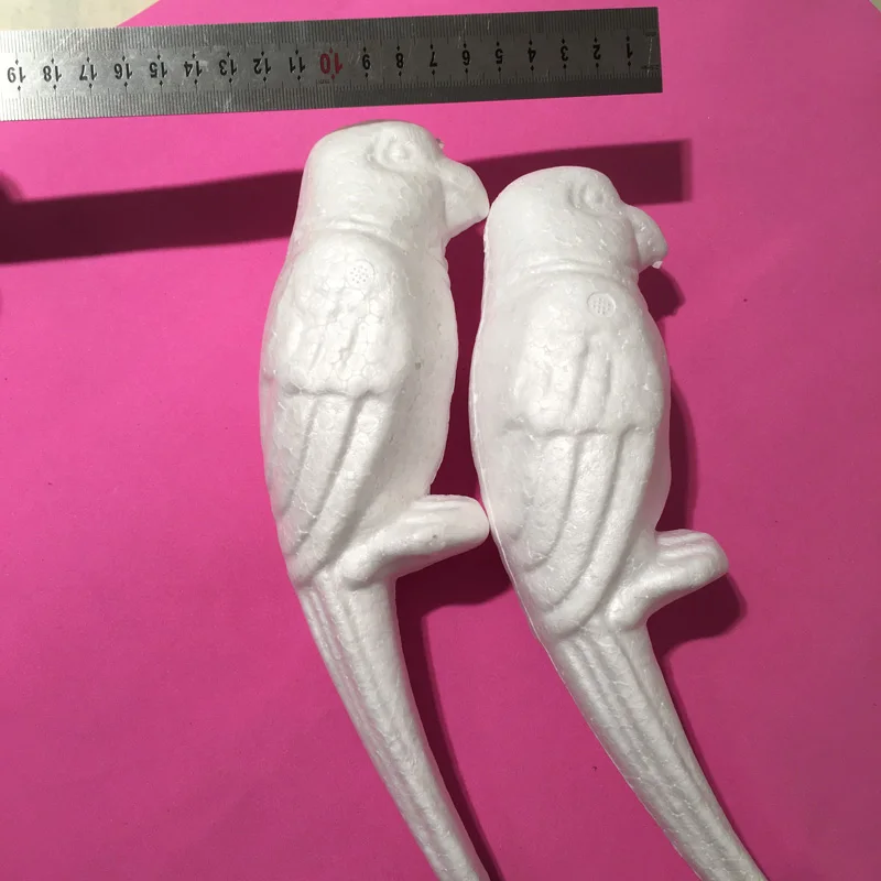 23 см/6 шт. пенопластовый попугай декоративные шарики из полистирола в виде птиц