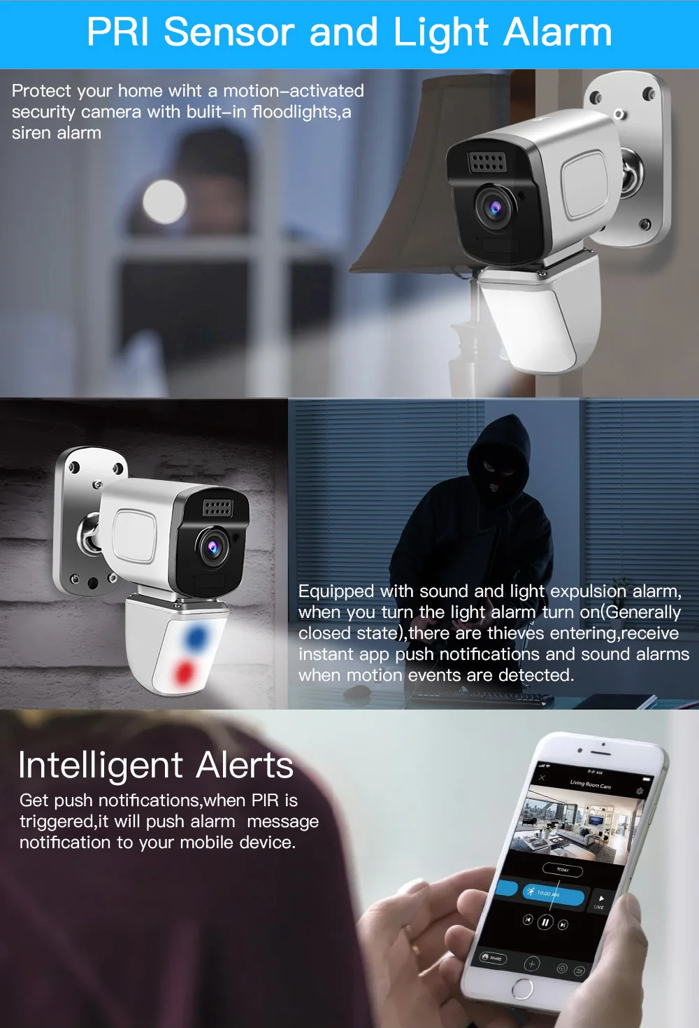 WiFi камера 1080P перезаряжаемая на батарейках CCVT IP камера безопасности наружная Водонепроницаемая облачная/MiscroSD карта 128G Max Store