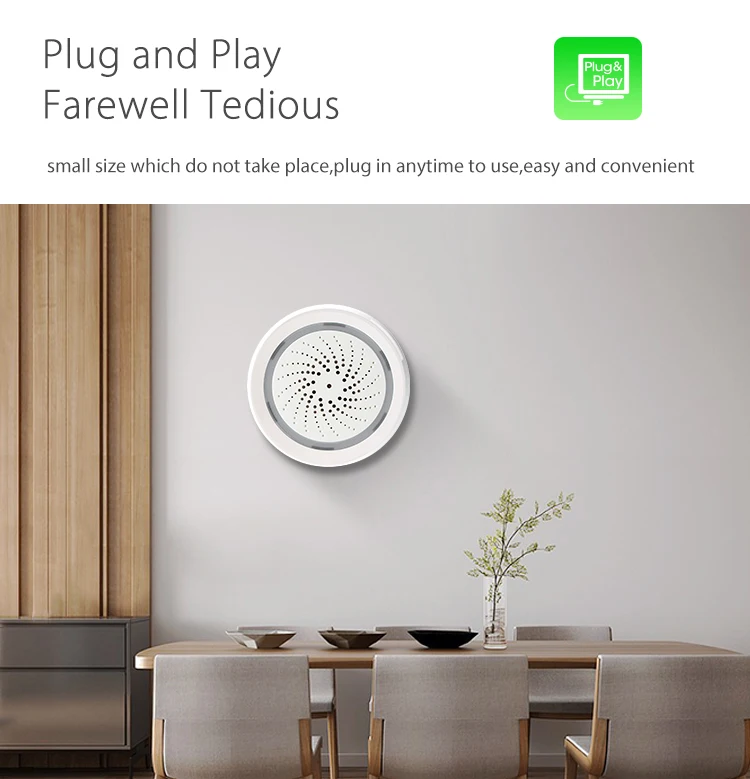 Датчик температуры Z-wave Wifi датчик окружающей среды детектор сигнализации умный термометр 85dB-105dB 2,4 ГГц датчик влажности Aqara