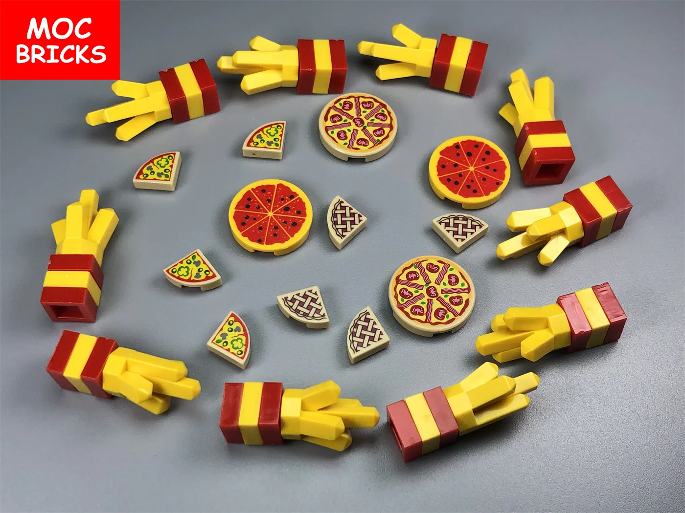 MOC Bricks DIY Food French fries Toys Rock 1 x Crystal 5 Point Educational figures Blocks Kids Gifts | Игрушки и хобби