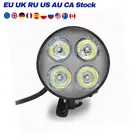 Головной фонарь для электрического велосипеда, светодиодный передсветильник фонарь для электровелосипеда 36 в 48 в 4 Вт, водонепроницаемый фонасветильник с 4 лампочками и переключателем, аксессуары для электрического велосипеда