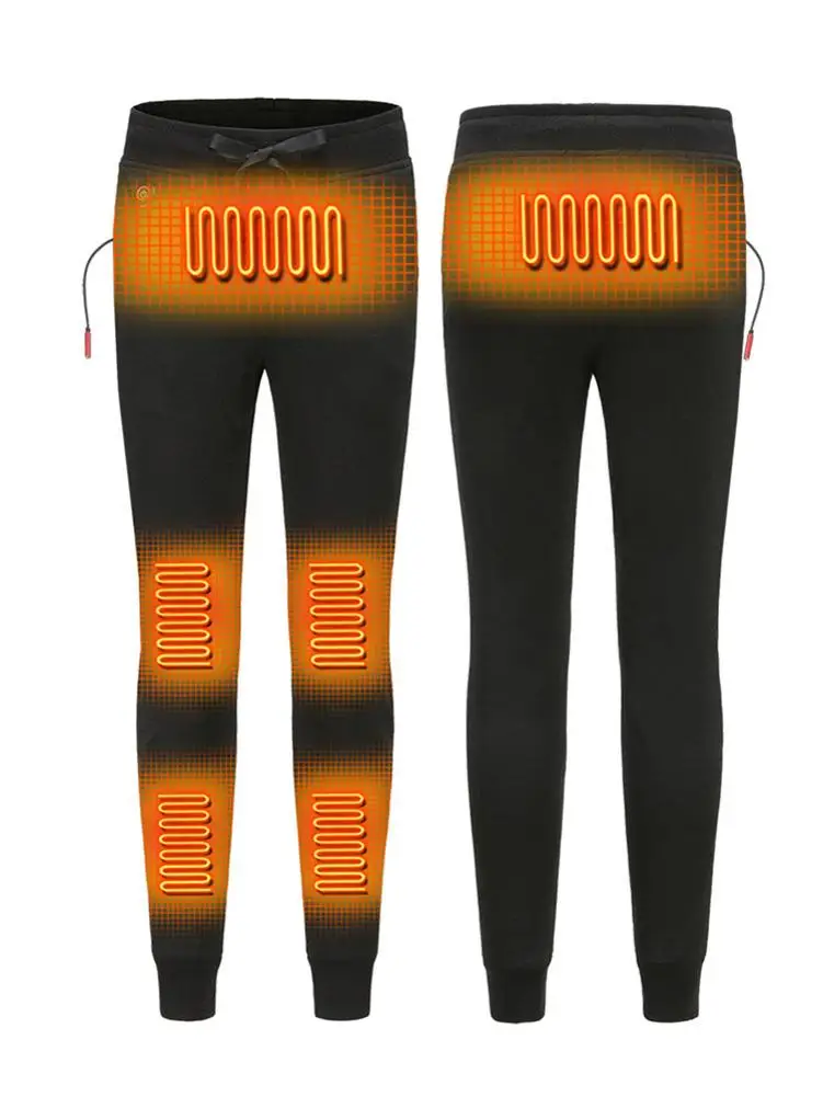 

2020 Winter Outdoor Sports Warm Pants For Men And Women Electric Heating Warm Inner Underpants Usb Charging Heating Plus Velvet