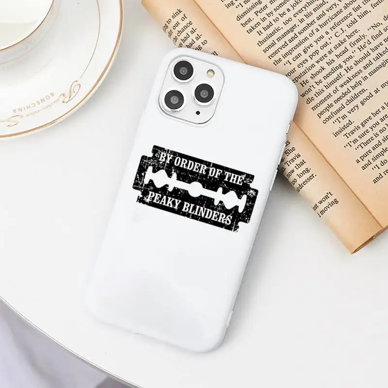 

Peaky Blinders Thomas Phone Case Candy Color White for iPhone 11 pro XS MAX 8 7 6 6S Plus X 5S SE 2020 XR