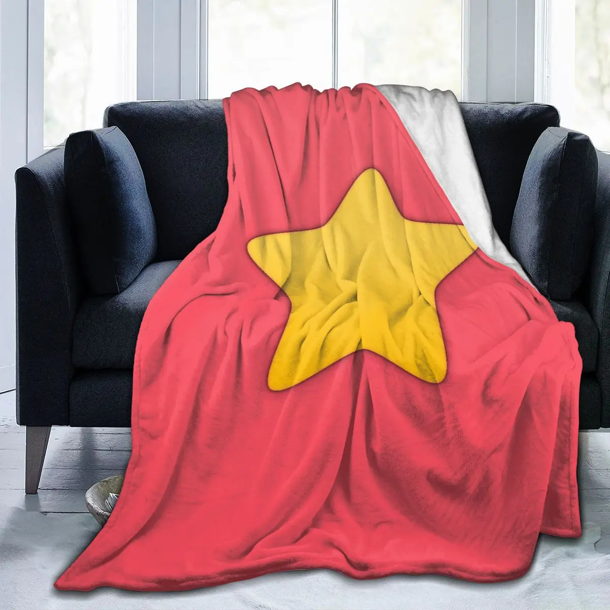 

Плюшевое одеяло Steven Universe с 3D-принтом из аниме, покрывало, винтажное постельное белье, квадратное мягкое одеяло для пикника
