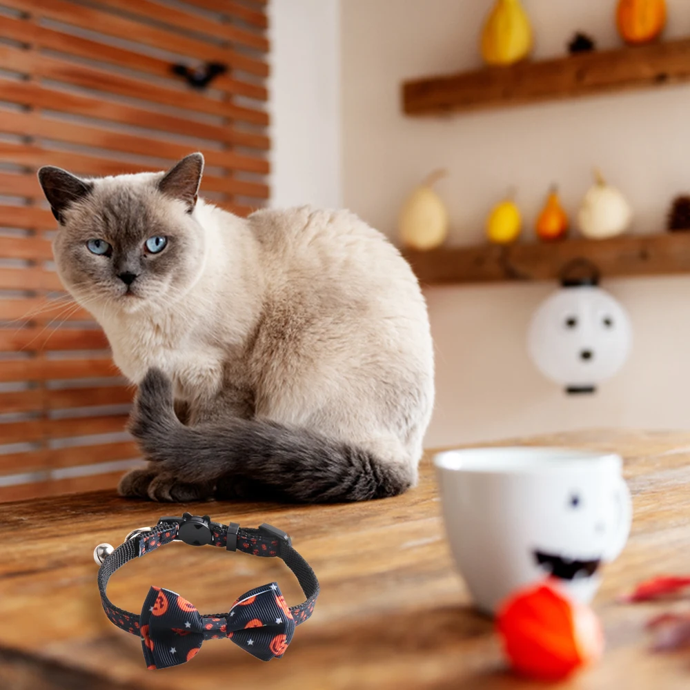 

Small Dog Bow Ties Pet Dog Cat Accessories Pet Collar Halloween Cat Collar Pet Dog Owties Halloween Style Small Dogs Ties