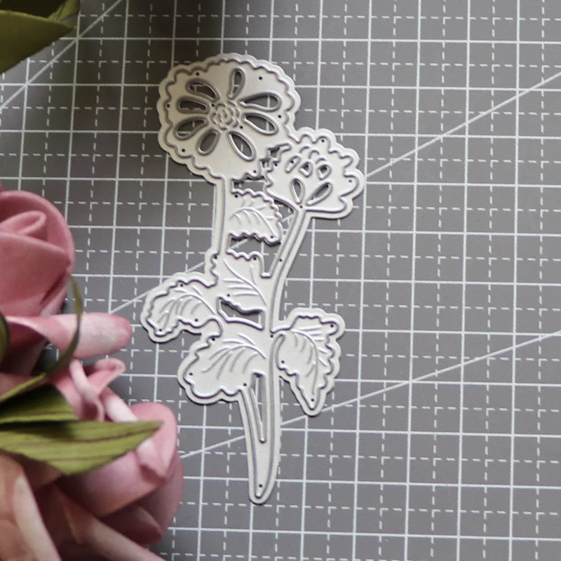 

Flower Branches Leaf Cutting Dies Stencil New 2021 Scrapbooking DIY Card Paper Craft Knife Mould Blade Punch Stencil Metal Mold