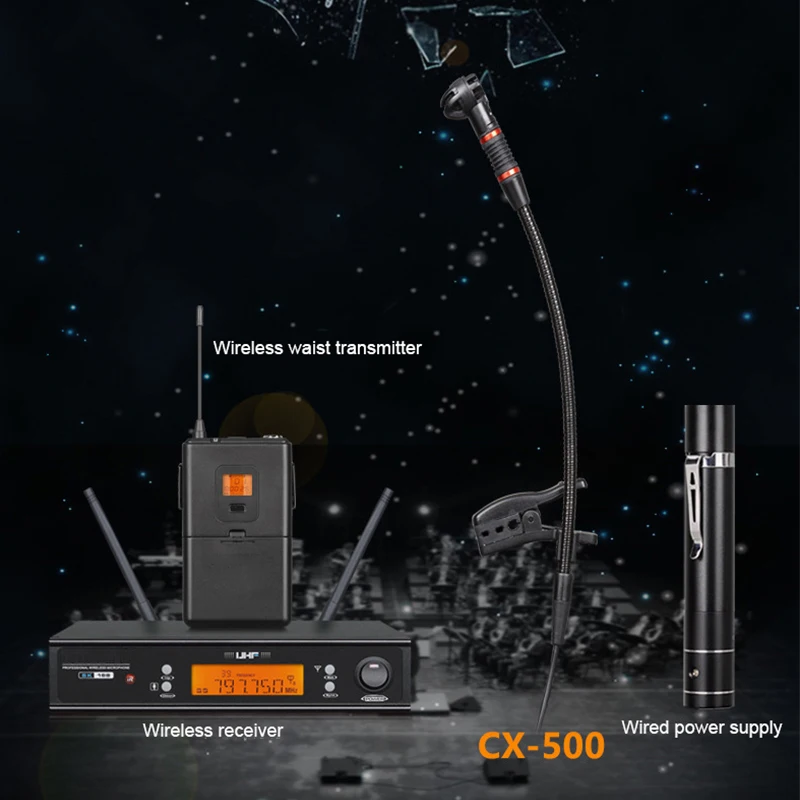 FELYBY CX-500 микрофон для саксофона, профессиональный ветровой микрофон для инструментов, скрипка мини-конденсатор маленький микрофон