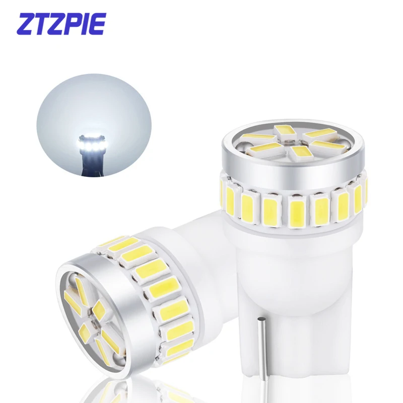 ZTZPIE T10 3014 24fpc 6500K с указанием светильник номерного знака головной индикатор 10W 12V 2