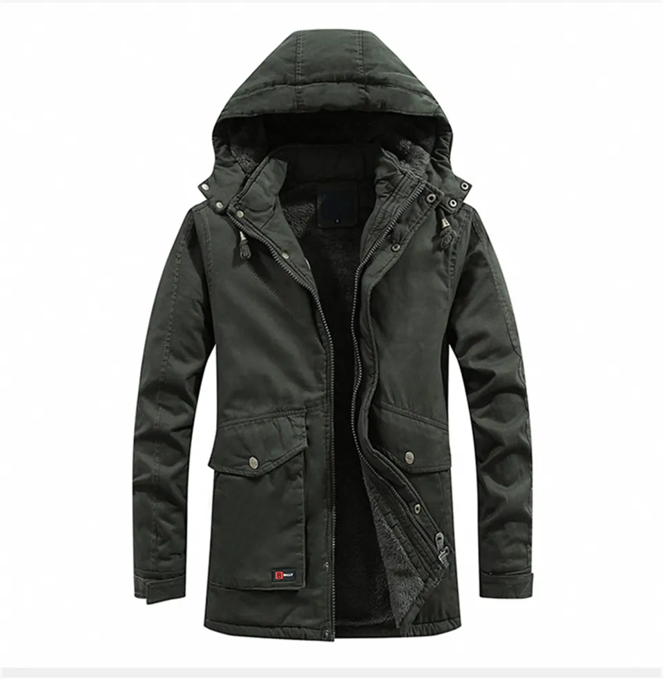 Мужская зимняя куртка новинка Manteau Homme куртка с капюшоном Длинная Куртка пальто однотонные Цветные парки хлопковая стеганая молодежная одежда зимнее пальто