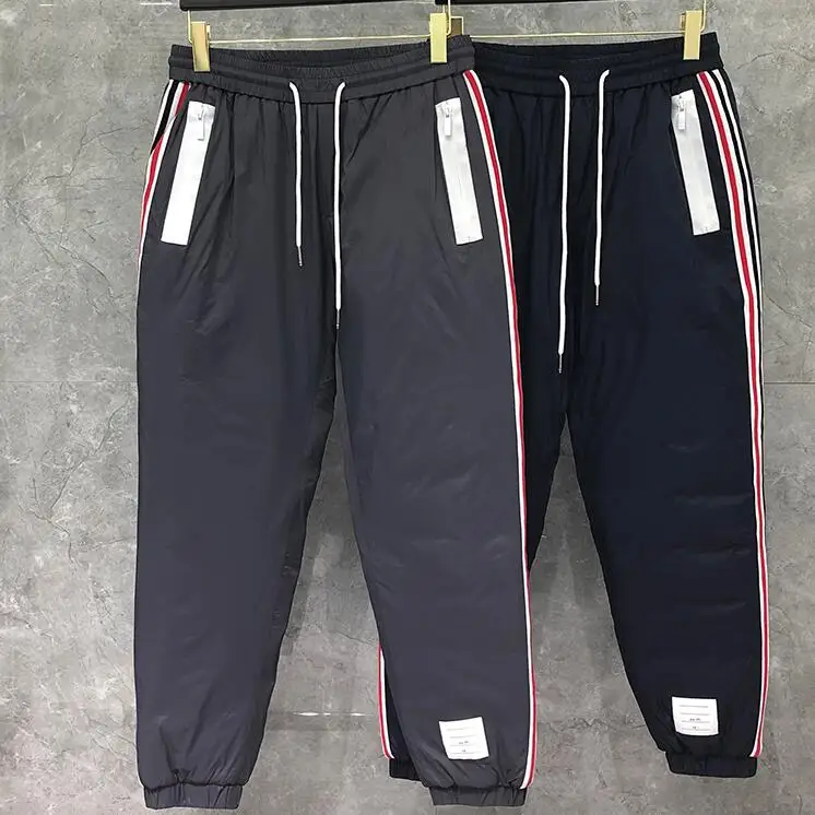 

2021 Fashion Brand Sweatpants Men Winter Casual Sports Trousers Striped Tracksuit Bottoms Mens Jogger Track Down Pants