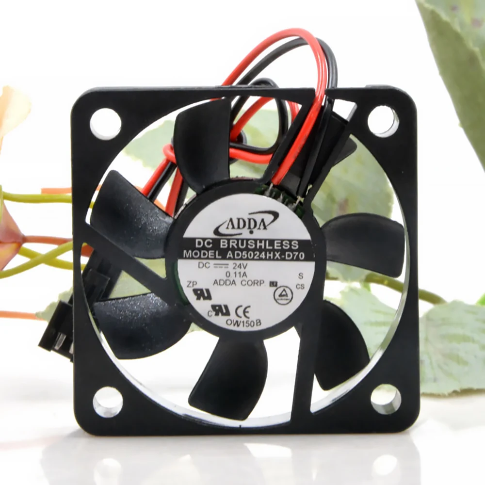 Для Adda AD5024HX D70 5015 50x50x15 мм DC 24V 0.11A 5 см 2 проводной преобразователь бесшумный