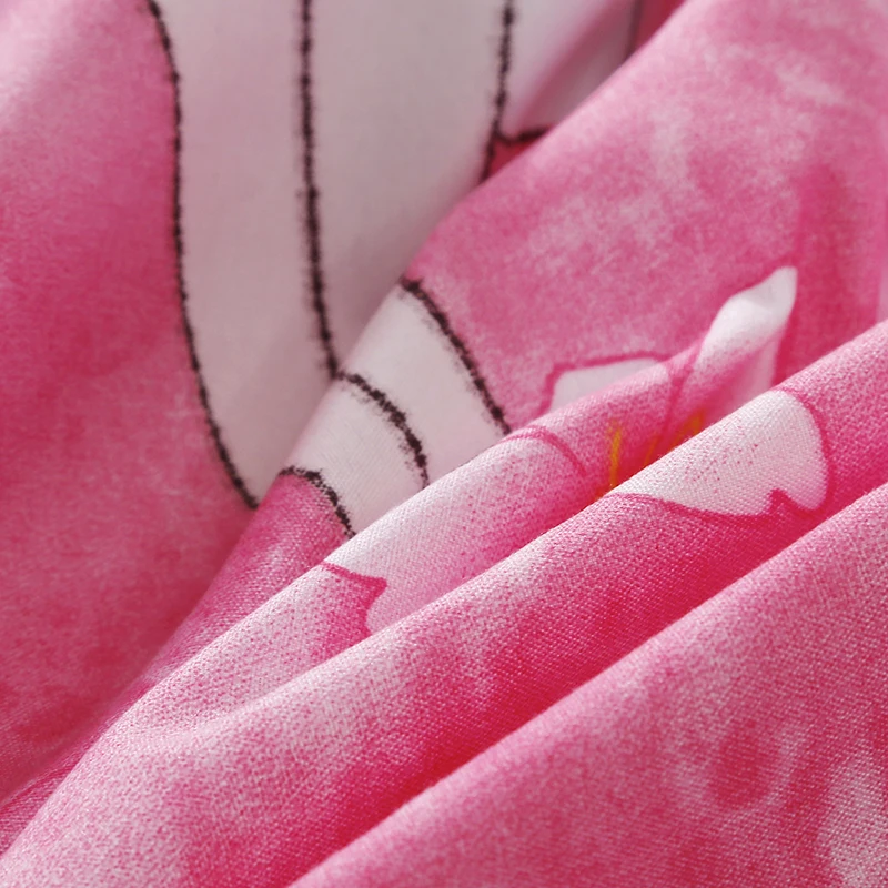 

Pink Valentine's Day Bedding Set Cute Duvet Cover Sheet Set With Pillowcase 3/4Pcs Kids Adults Bedclothes Twin Full Queen Size