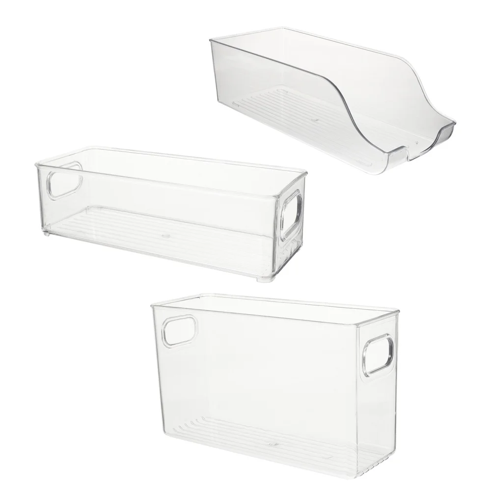 

3pcs Transparent Storage Boxes Kitchen Preservation Boxes Fresh Keeping Boxes