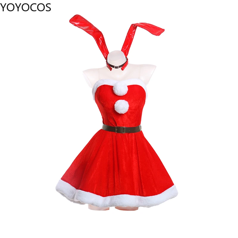 YOYOCOS Амин сакуражима Май костюмы для косплея Рождественский кролик косплей