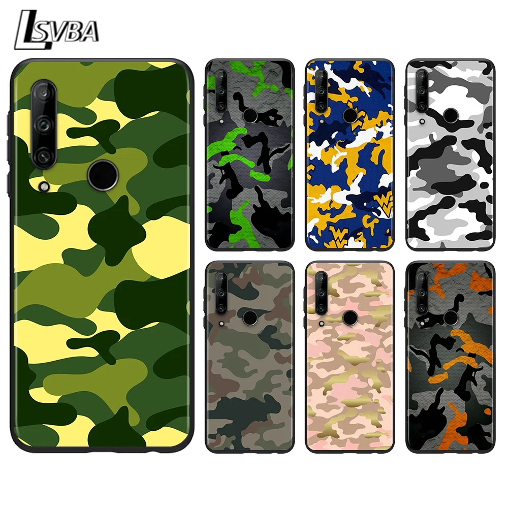 Камуфляжный армейский силиконовый чехол для Honor V30 View 20 V20 30i 30S 30 20S 20E i Lite Pro Plus