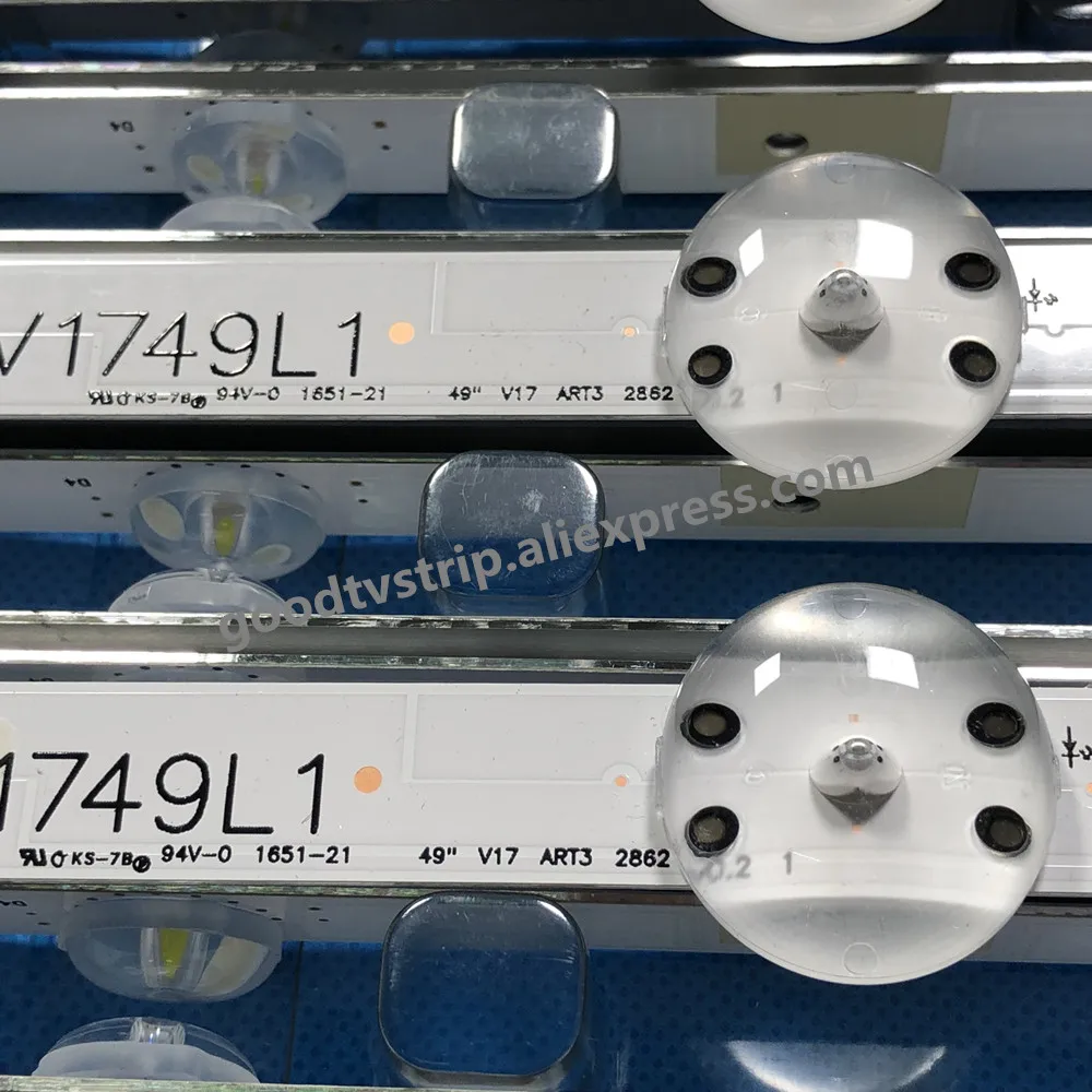 Светодиодный Подсветка полосы 12 лампа для LG 4" V17 L1+ R1 ART3 ТВ JB3B1591A02499 49UV340C 49UJ6565 6916L-2862A 6916L-2863A LC490DGG