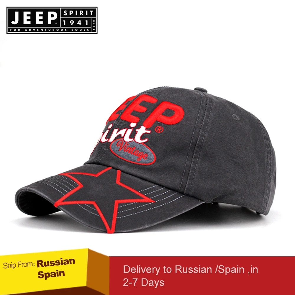 Бренд JEEP SPIRIT летняя бейсболка для женщин и мужчин сетчатая дышащая круглая Кепка