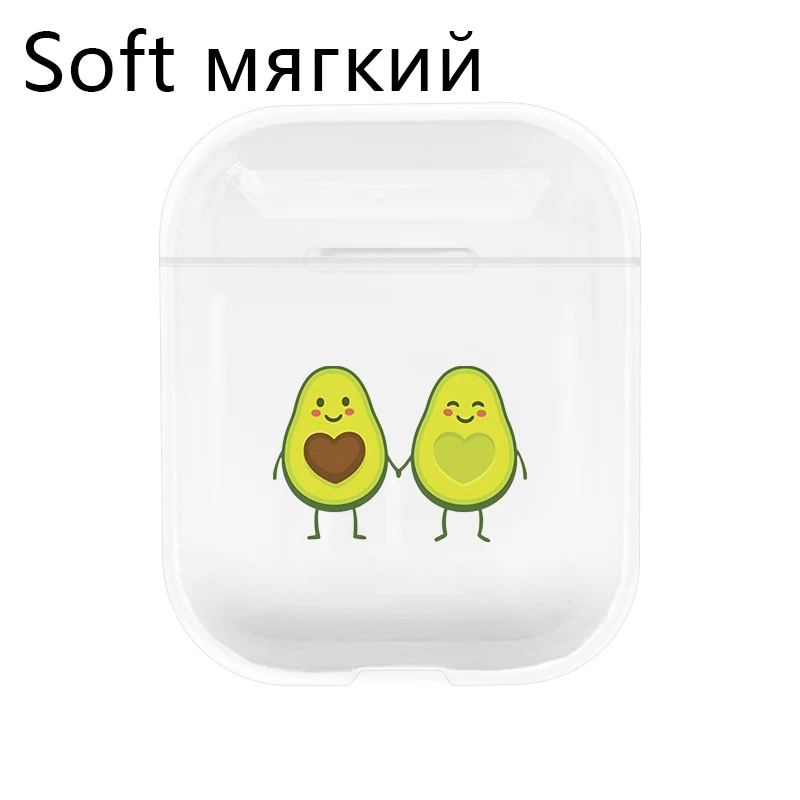 I200553soft Мягкий чехол для Apple airpods, чехол, лето, фрукты, авокадо, беспроводной, Bluetooth, чехол для наушников Airpods, защитный чехол для наушников - Цвет: I200553soft