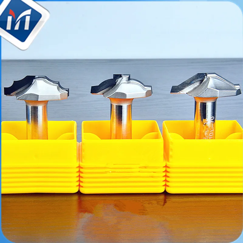 Diamond wood cutters T slot tools V router bit Pcd Cabinet Profile circular arc cutter For Furniture Solid wood  plywood