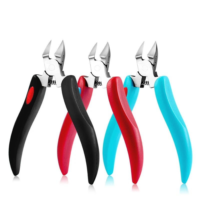 

Stainless steel nail clippers trimmer Ingrown pedicure care professional Cutter nipper tools for feet toenail paronychia improve