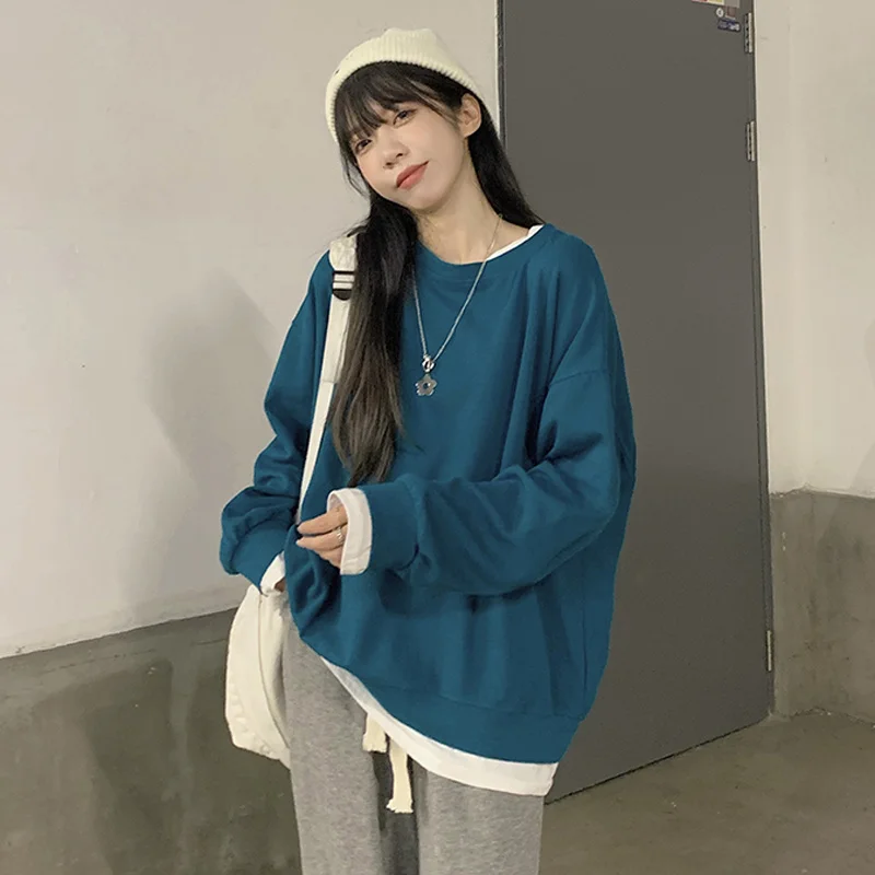 

Jacket Women's autumn and winter two Korean 2021 new small chic design long sleeve navy blue topNuyoah