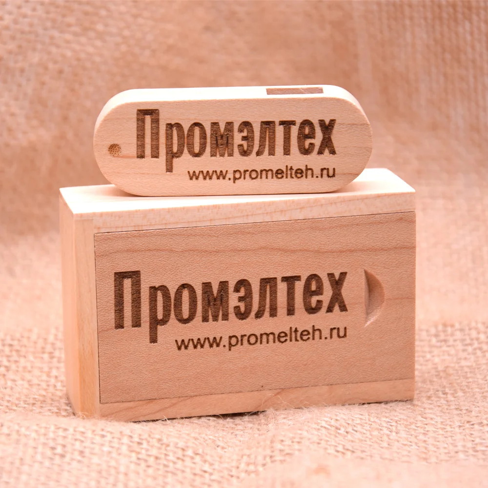 Деревянная USB флешка + коробка Флешка 8 ГБ 16 32 64 Гб 128 МБ Usb U диск ручка для