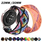 Нейлоновый эластичный ремешок для часов Samsung Galaxy Watch 3 active2, цветной браслет 18 мм, браслет для часов Huawei, 22 мм, 20 мм
