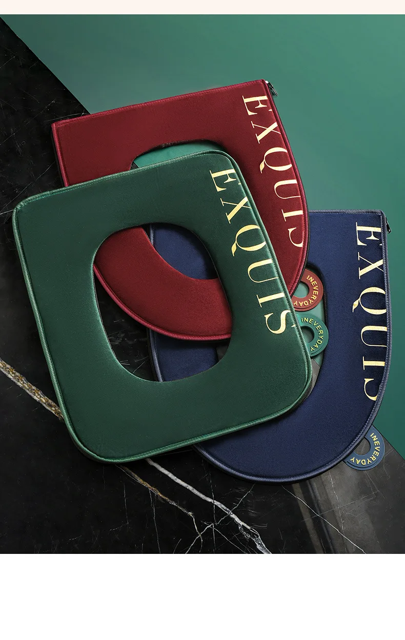 Квадратный бархат сиденье для унитаза массажная подушка бытовых в европейском