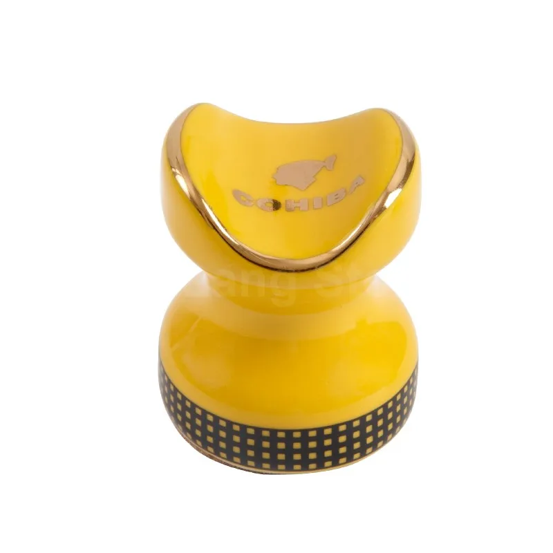 COHIBA Желтый классический керамический портативный дорожный держатель для сигар