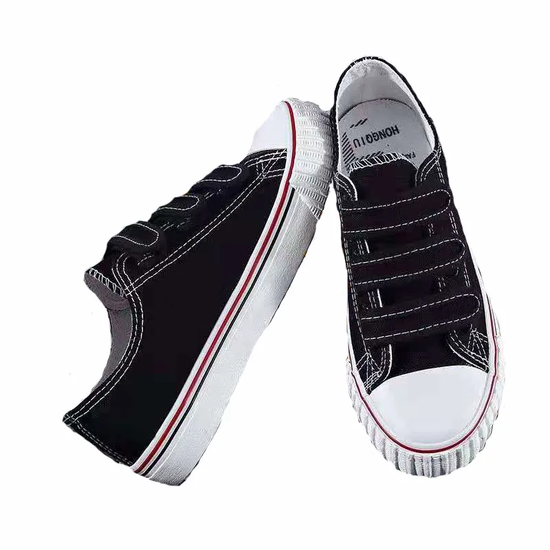 Популярные женские кроссовки коллекция 2019 года Модные черные парусиновые туфли