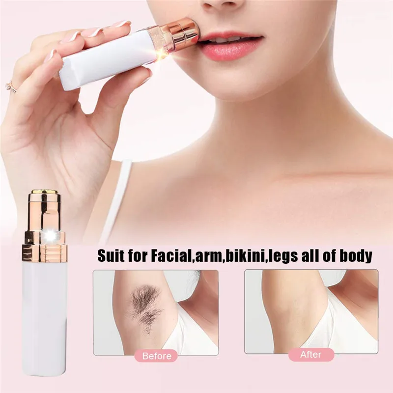 

Electric Hair-Shaving Device Perfect Removal Lipstick Shape Female Facial Epilator Painless Safety Female Body Tools
