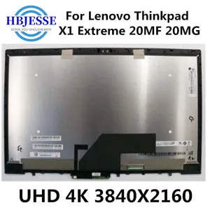 15 6 uhd 3840x2160 lcd screentouch digitizer assembly replace 01yu648 00ny694 for lenovo thinkpad x1 extreme 20mf 20mg laptop free global shipping