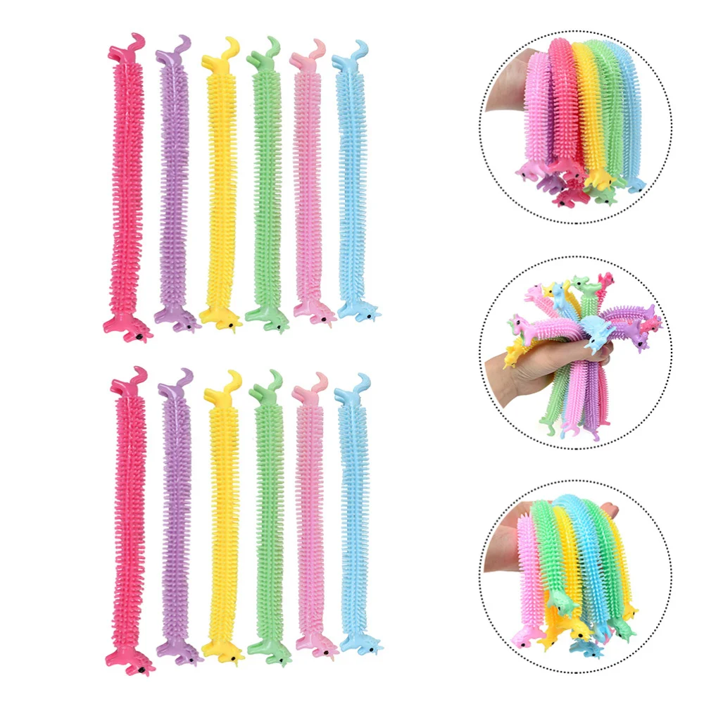 

12Pcs Stretchy String Fidget Toys Highly Versatile and Resilient Sensory