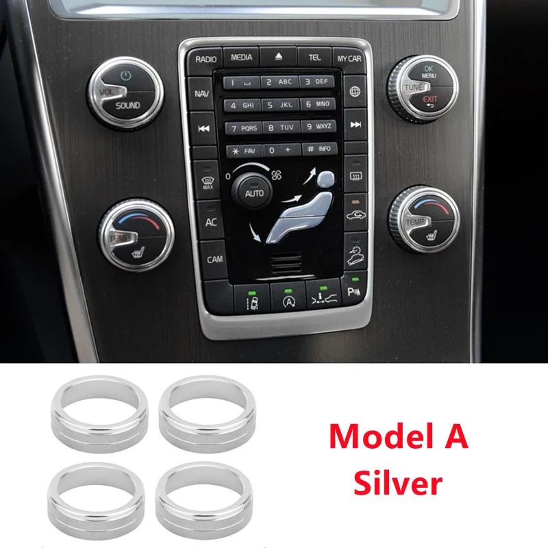 

Комплект Из 4 Поворотных Ручек Управления Кондиционером Для Volvo S60 V60 XC60 S80 V40