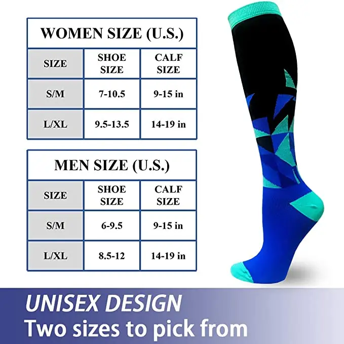 

Compression Socks Women &Men Stockings 15-30 mmhg Best Medical Nursing Hiking Travel Flight Socks Running Fitness Socks