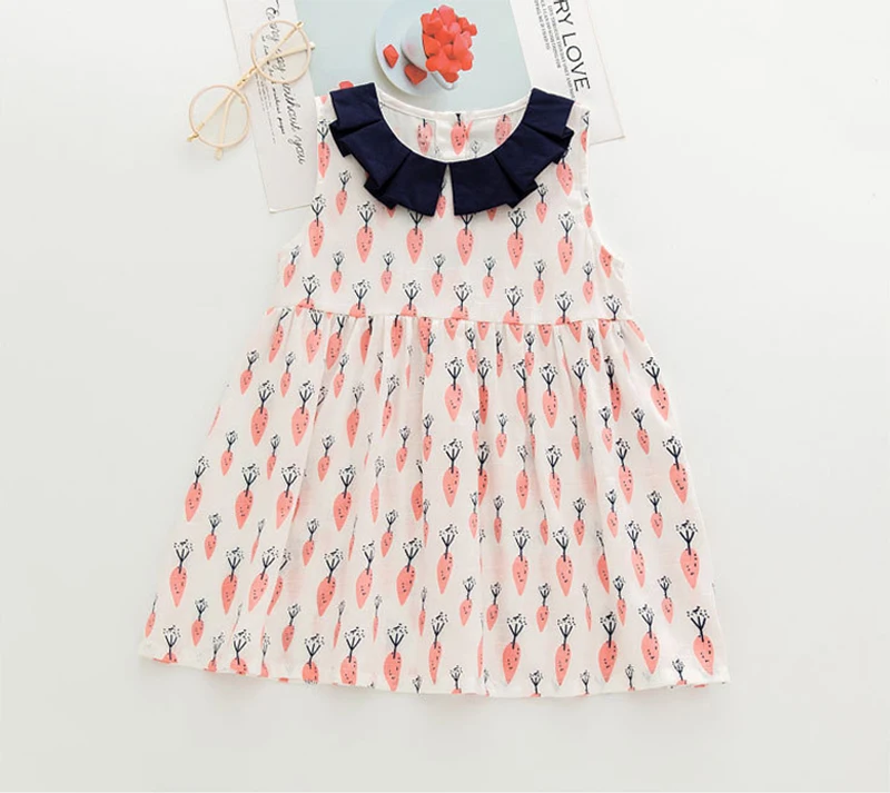 Girls vest dress summer 2020 new doll collar children princess A-line WT37 | Детская одежда и обувь