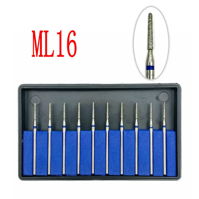 Алмазная дрель для ногтей 10 шт. Фрезерный резак стоматологический шлифовальный