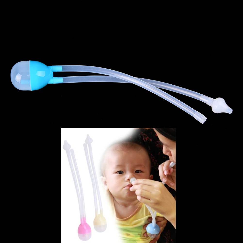 

Newborn Baby Safety Nose Cleaner Vacuum Suction Nasal Aspirator Flu Protections