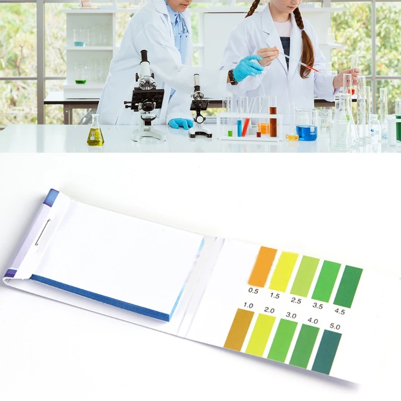 

5 Set 400 Strips pH Alkaline Short-Range 0.5-5.0 Indicator Litmus Paper pH Test Strips Water Litmus Testing Kit