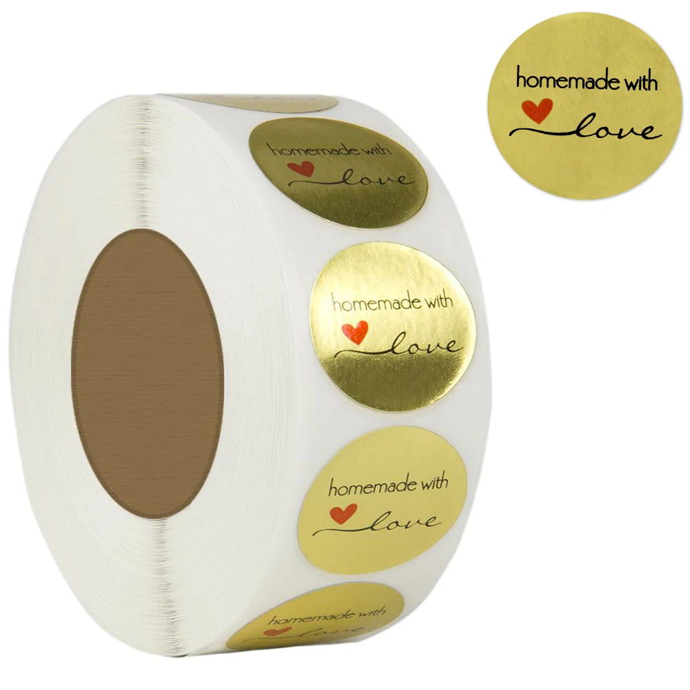 100 500 шт. круглые этикетки для родителей друзей|Канцелярские наклейки| |